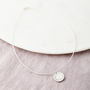 Personalised Silver Heart Message Necklace, thumbnail 3 of 4