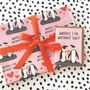 Anniversary Wrapping Paper | Love | Penguin Gift Wrap, thumbnail 3 of 6
