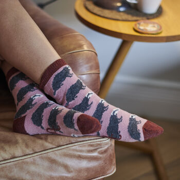 Soft Lambswool Ankle Socks For Women : Animals, 12 of 12