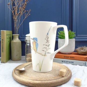 Kingfisher Bone China Latte Mug, 5 of 12