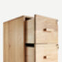 Handmade Wooden File Cabinet With Two Drawers, thumbnail 5 of 6