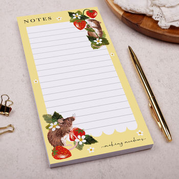 Mice And Strawberry To Do List Notepad, 3 of 4