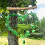 Love Heart Recycled Glass Driftwood Wind Chime Green, thumbnail 3 of 4
