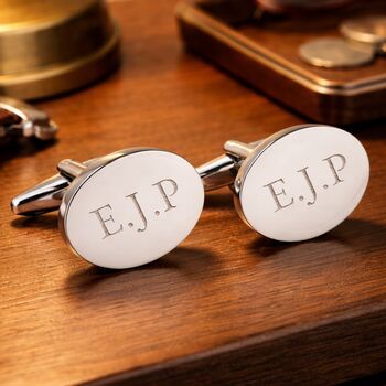 Personalised Silver Plated Cufflinks, 9 of 12