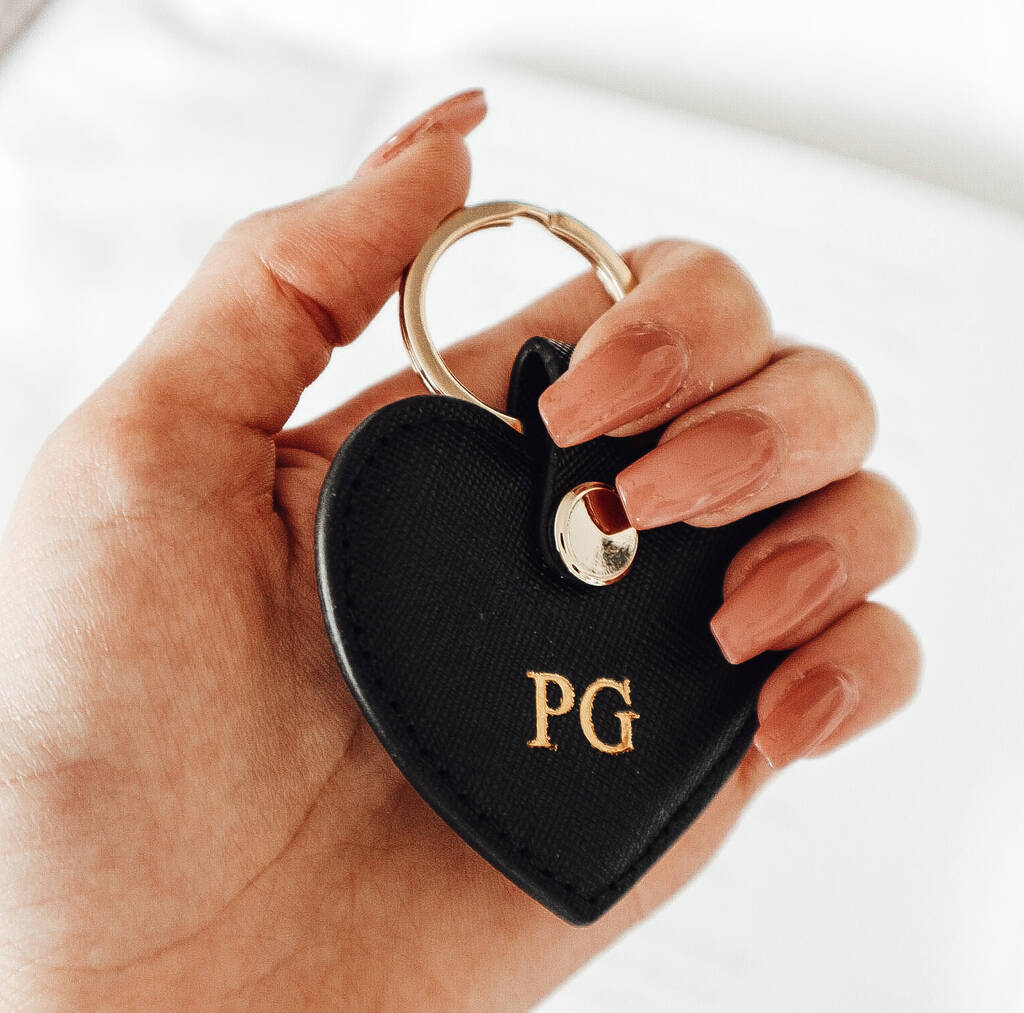 Image of Personalised Heart Keyring