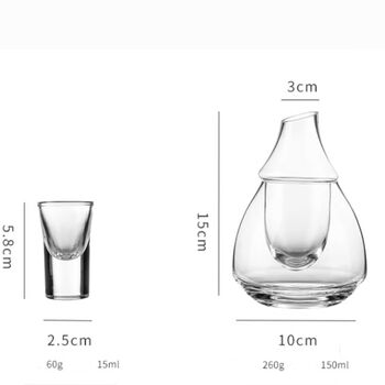 Glacis Glass Drinkware Set Of Eight Pieces, 8 of 8