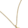 Dainty Gold Plated Rose Coin Flower Necklace, thumbnail 4 of 7