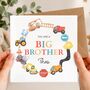 Construction Big Brother Card, Digger Big Brother Card, thumbnail 1 of 3