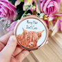 Highland Cow Rose Gold Compact Mirror, thumbnail 3 of 7