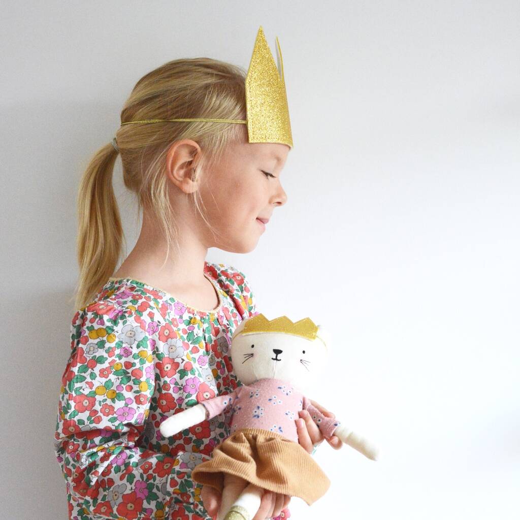 Glitter crown kids and doll dress up set by littlenestbox Glitter crown kids and doll dress up set by littlenestbox