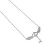 Harry Potter Sterling Silver Flying Key Necklace With Crystal Elements, thumbnail 1 of 3