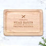 Personalised Head Baker Bread Board – Baking Gift, thumbnail 1 of 3