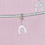 Sterling Silver Lucky Horseshoe Charm, thumbnail 4 of 7