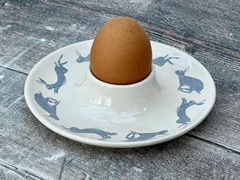Hare Patterned Egg Cup, 2 of 4