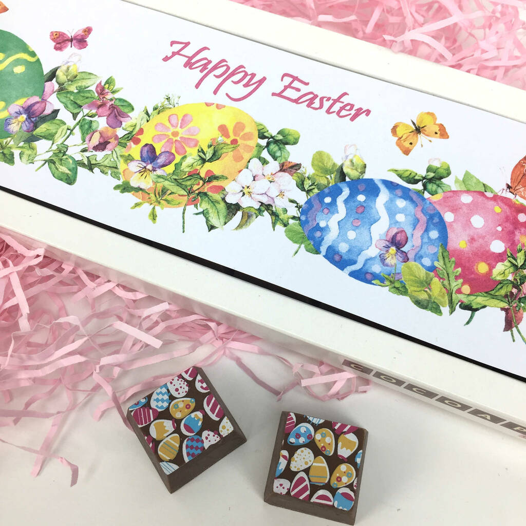 Personalised Chocolates Easter Spring Flowers Gift By Cocoapod