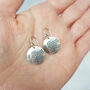 Cow Parsley Floral Drop Earrings In Sterling Silver, thumbnail 2 of 4
