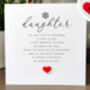 Personalised Christmas Card For Special Daughter, Handmade, thumbnail 3 of 4