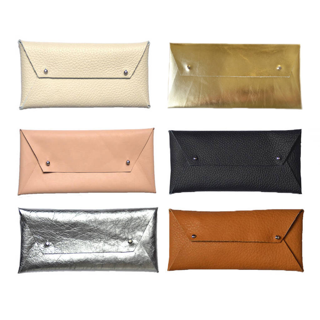 leather envelope pouch by sarah joy frost | notonthehighstreet.com