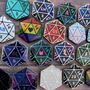 Customisable Dice D20 Enamel Pins, thumbnail 1 of 6