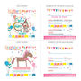 Personalised Girl's Party Invites Pack Of Six, thumbnail 5 of 5