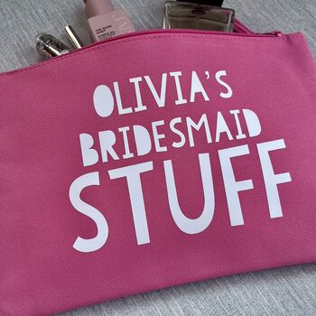 Bridesmaid Stuff Storage Pouch Bag, 3 of 4