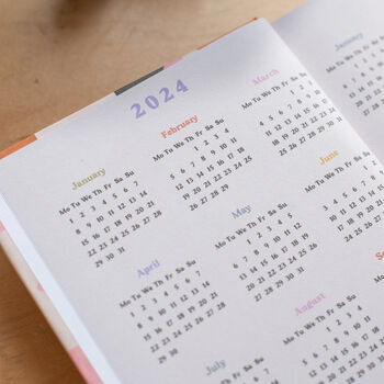 2024 Diary | A5 Hardcover Week To View | Quilt Pattern, 5 of 12