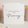 Personalised 1st Birthday As A Nanny Card, thumbnail 1 of 7
