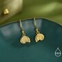 Sterling Silver Ammonite Shell Dangle Earrings, thumbnail 3 of 11
