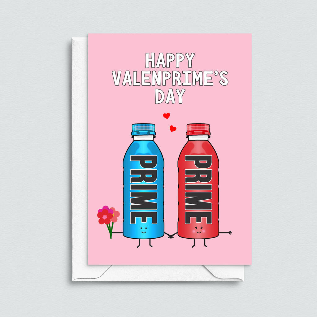 Funny Prime Hydration Valentine's Card By Of Life & Lemons