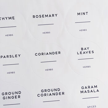 Small Round White Waterproof Personalised Labels, 4 of 9