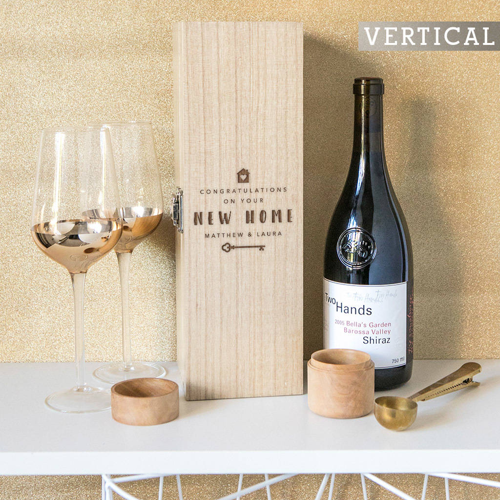 Personalised Housewarming Wine Box By Dust And Things