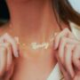 Crystal Name Necklace, thumbnail 1 of 4