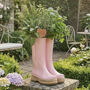 Personalised Heart Large Pink Welly Boots Planter Gift, thumbnail 1 of 11