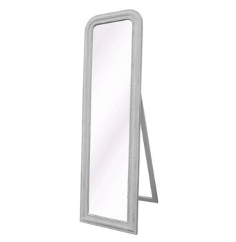 Soft Grey Vintage Style Floor Standing Mirror, 3 of 3