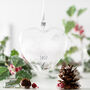 Personalised 1st Christmas As Parents Heart Bauble, thumbnail 3 of 4