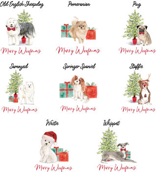 Golden Retriever Dog Christmas Tote Bag, 4 of 5
