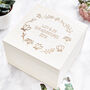 Engraved Wooden Couples Memory Box, thumbnail 1 of 2