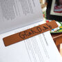 Personalised Grandparents Leather Bookmark, thumbnail 2 of 7