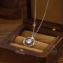 Sterling Silver Moonstone And Mobius Circle Pendant Necklace, thumbnail 1 of 11