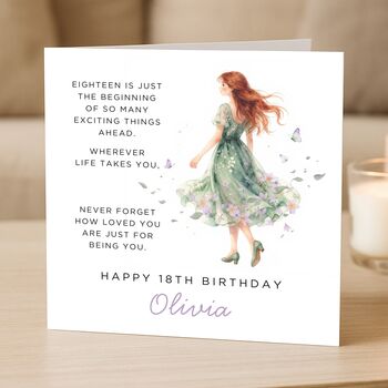 18th Birthday Card With Message For Daughter, 2 of 8