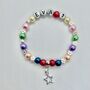 Personalised Heart Charm Bracelet, Star Name Bracelet, thumbnail 12 of 12