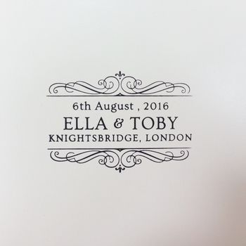 Wedding Guest Book With A Wedding Logo Designed, 9 of 11