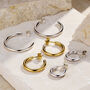 Flow Open Hoop Earrings, thumbnail 5 of 9