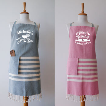 Personalised Cotton Kitchen Apron, Sustainable Gift, 6 of 11
