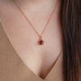 Natural Garnet Star Necklace, thumbnail 3 of 11