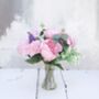 Peony Bouquet With Lavender Artificial, thumbnail 3 of 10