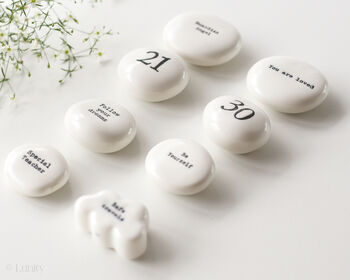 Be Yourself Porcelain Pebble – Inspirational Keepsake Gift, 5 of 5