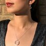 Sterling Silver Round Tapered Eclipse Pendant, thumbnail 1 of 10