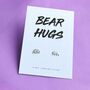 Bear Hugs Silver Earrings With Choice Of Message Card, thumbnail 4 of 4