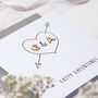 Personalised Initial Love Heart Card, thumbnail 3 of 5